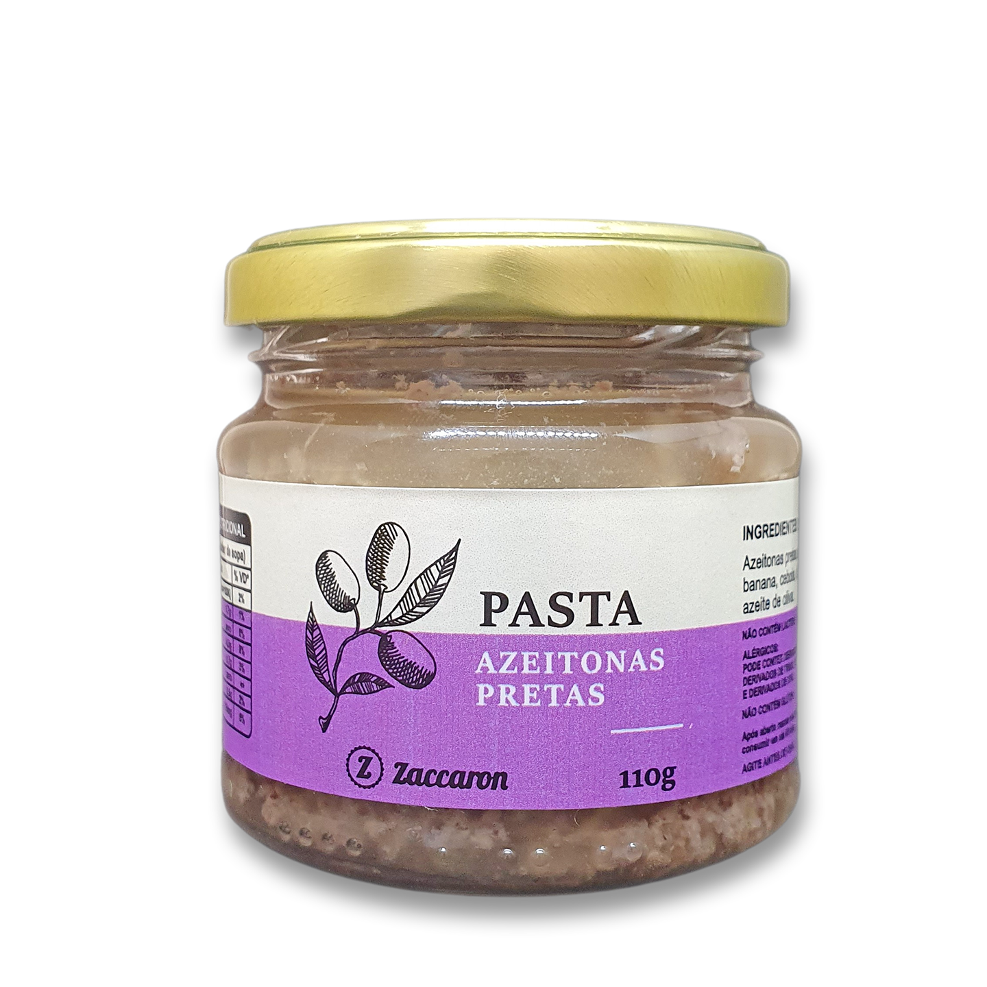 PASTA DE AZEITONAS PRETAS ZACCARON